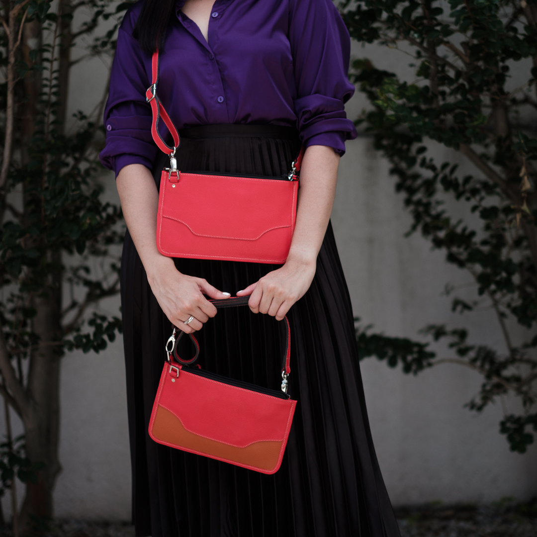 Clutch Flat Cuero Clásico