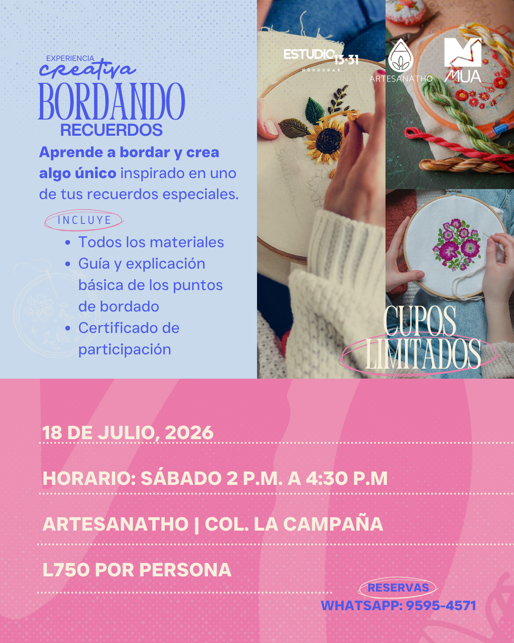 Experiencia Creativa: “Bordando Recuerdos”