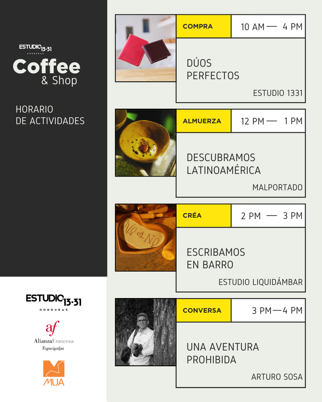 INSCRIPCION CERRADA: Escribamos en Barro con Estudio Liquidambar, Coffee and Shop 17 de Febrero 2024
