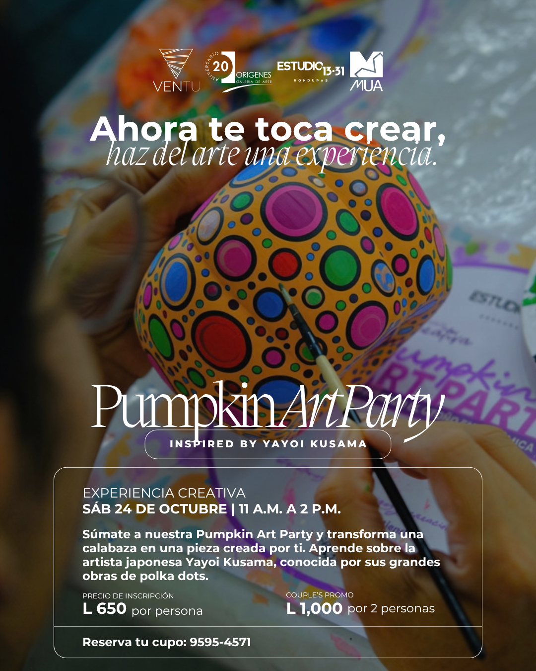 Experiencia Creativa: Pumpkin Art Party Ventu
