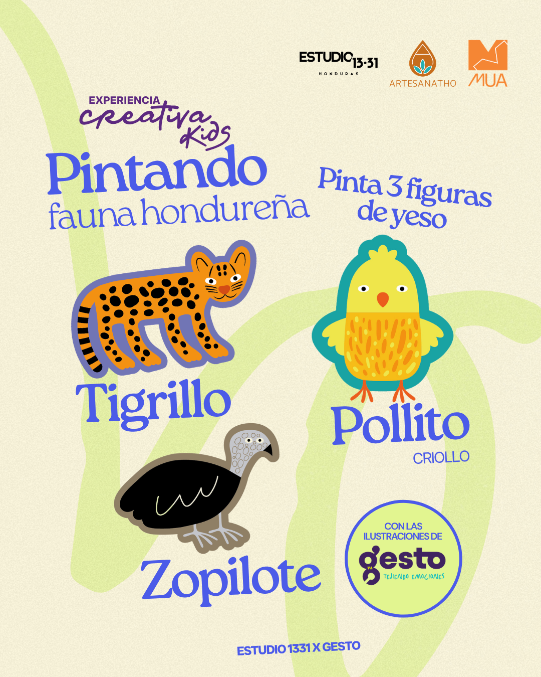 Experiencia Creativa Kids: "Pintando Fauna Hondureña by Gesto"