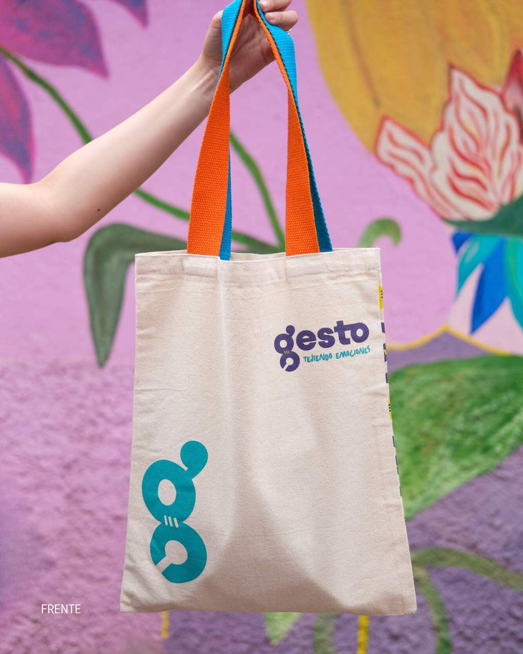 Tote Bag Gesto, con asa de algodón