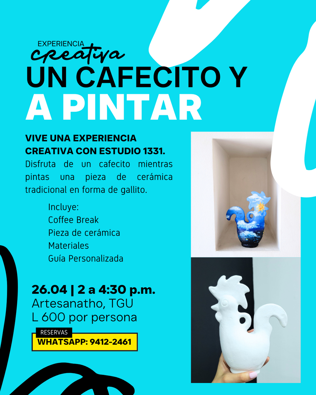EXPERIENCIA CREATIVA  "Un cafecito y a pintar"