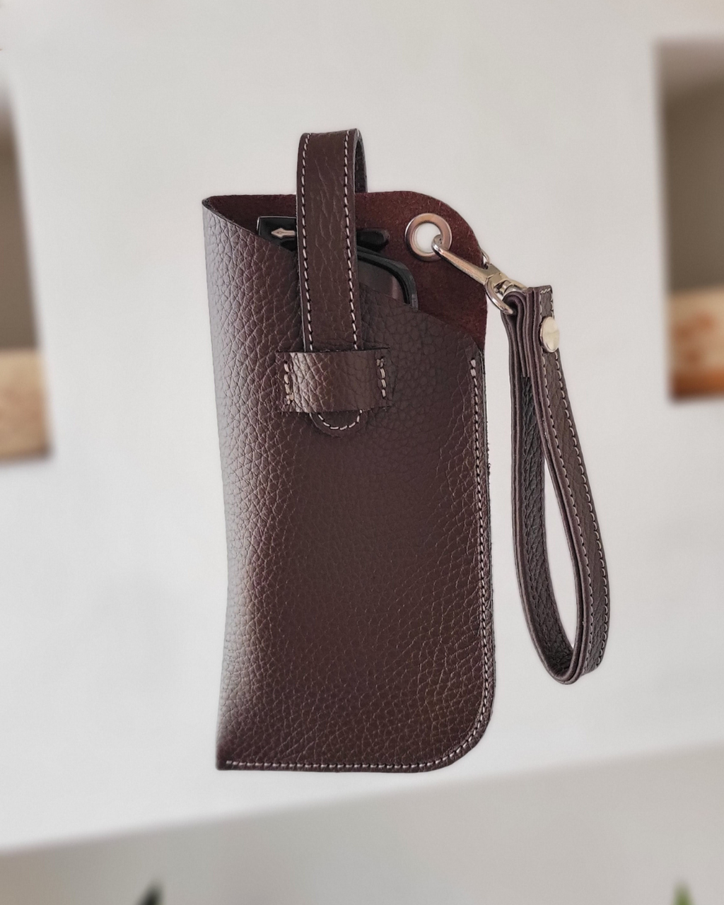 Porta Lentes de cuero