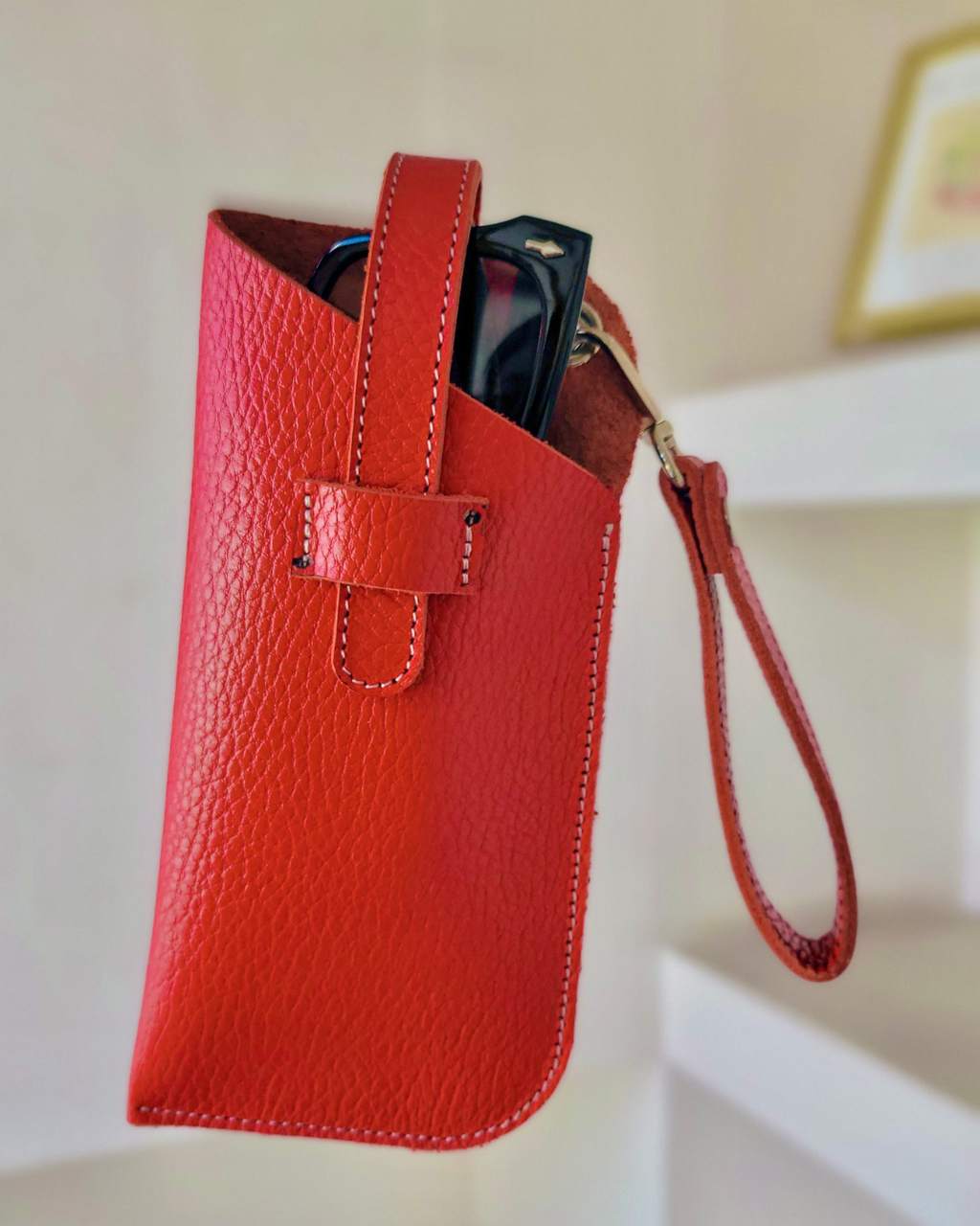 Porta Lentes de cuero