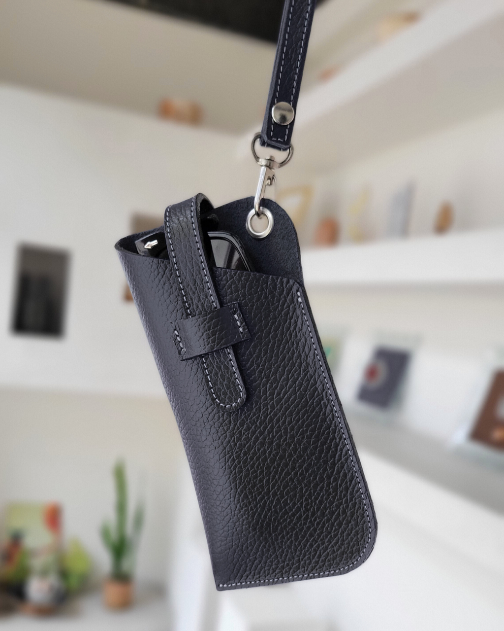 Porta Lentes de cuero