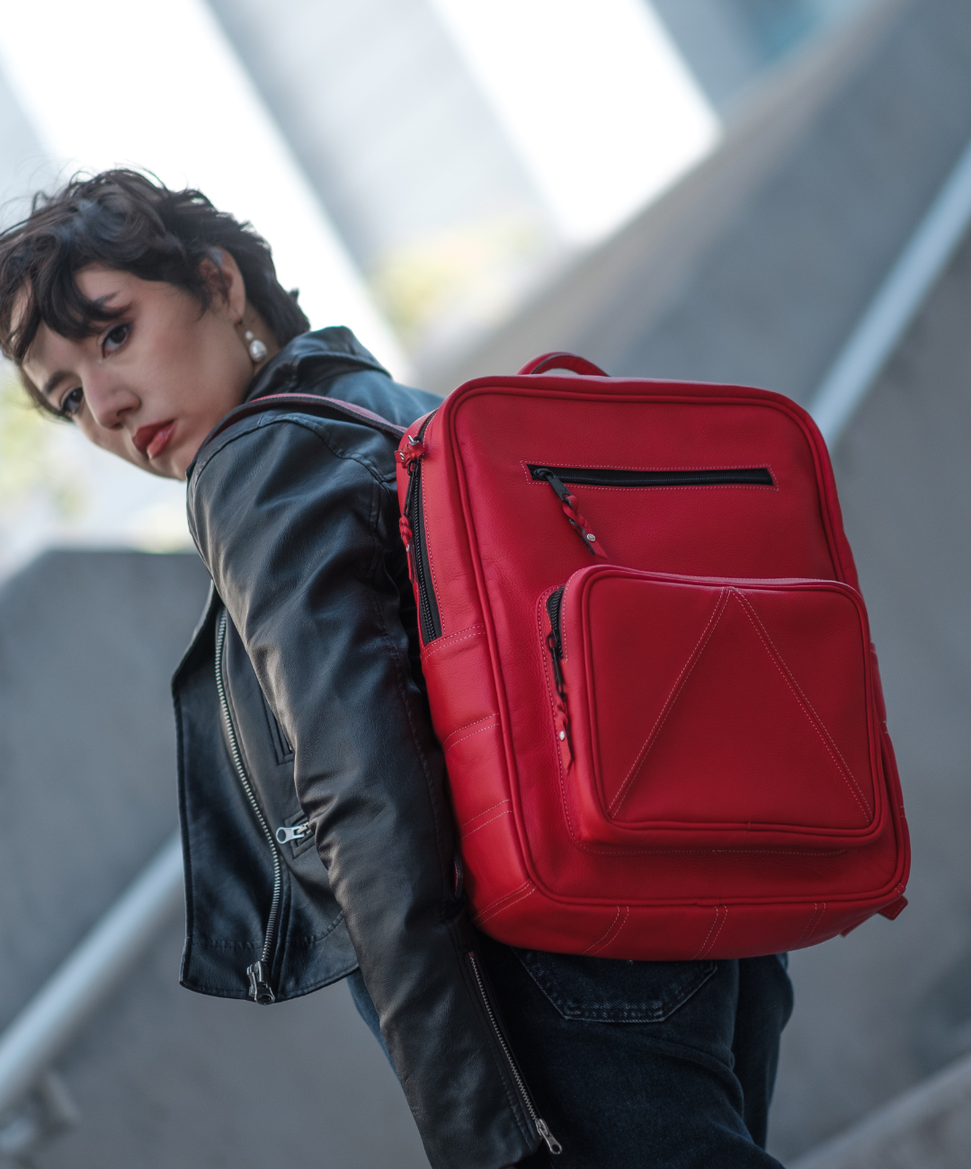 Mochila de cuero Estudio 1331