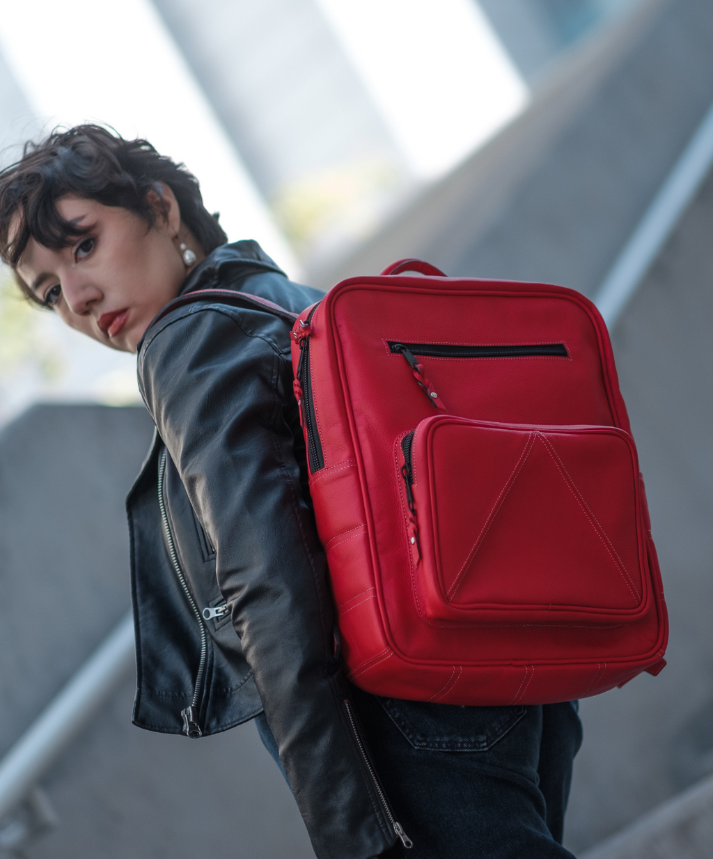 Mochila de cuero Estudio 1331