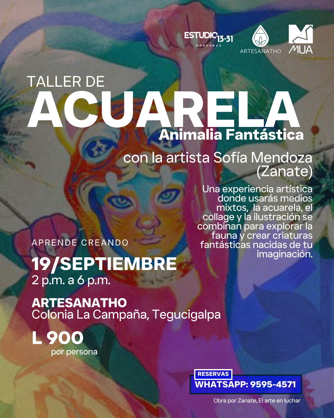 Taller de Acuarela Animalia Fantastica Estudio 1331 by Zanate