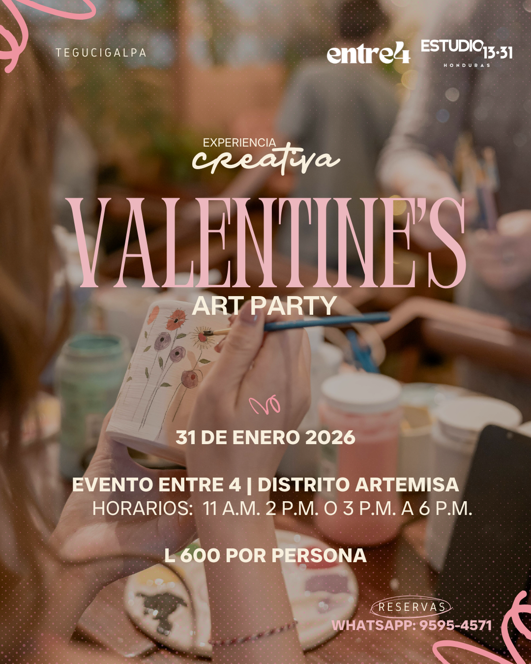 Experiencia Creativa: Valentine's Art Party