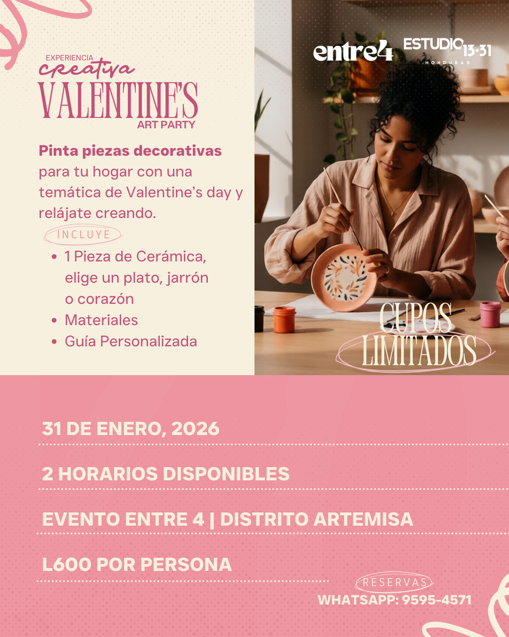Experiencia Creativa: Valentine's Art Party