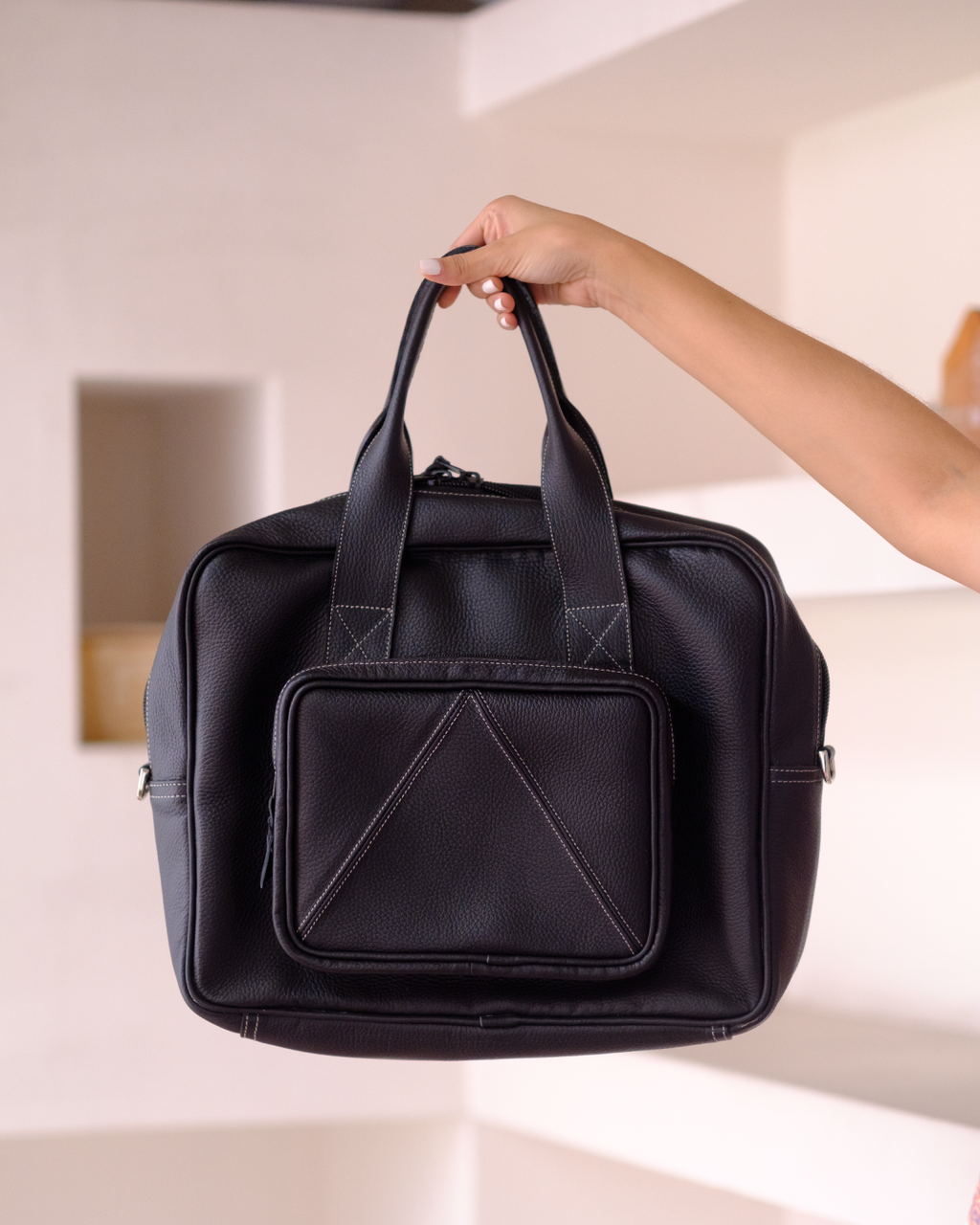 Maletín de cuero clásico