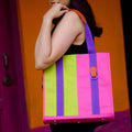 Tote Bag Clip Color Block Verano