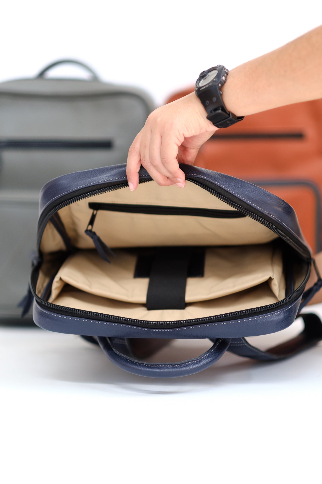 Mochila de cuero Estudio 1331