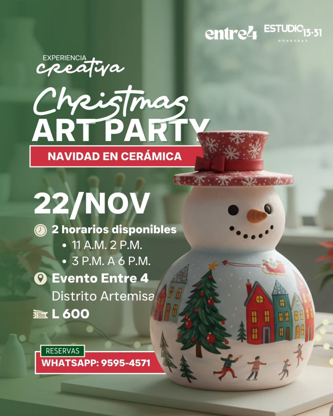 Experiencia Creativa: Christmas Art Party