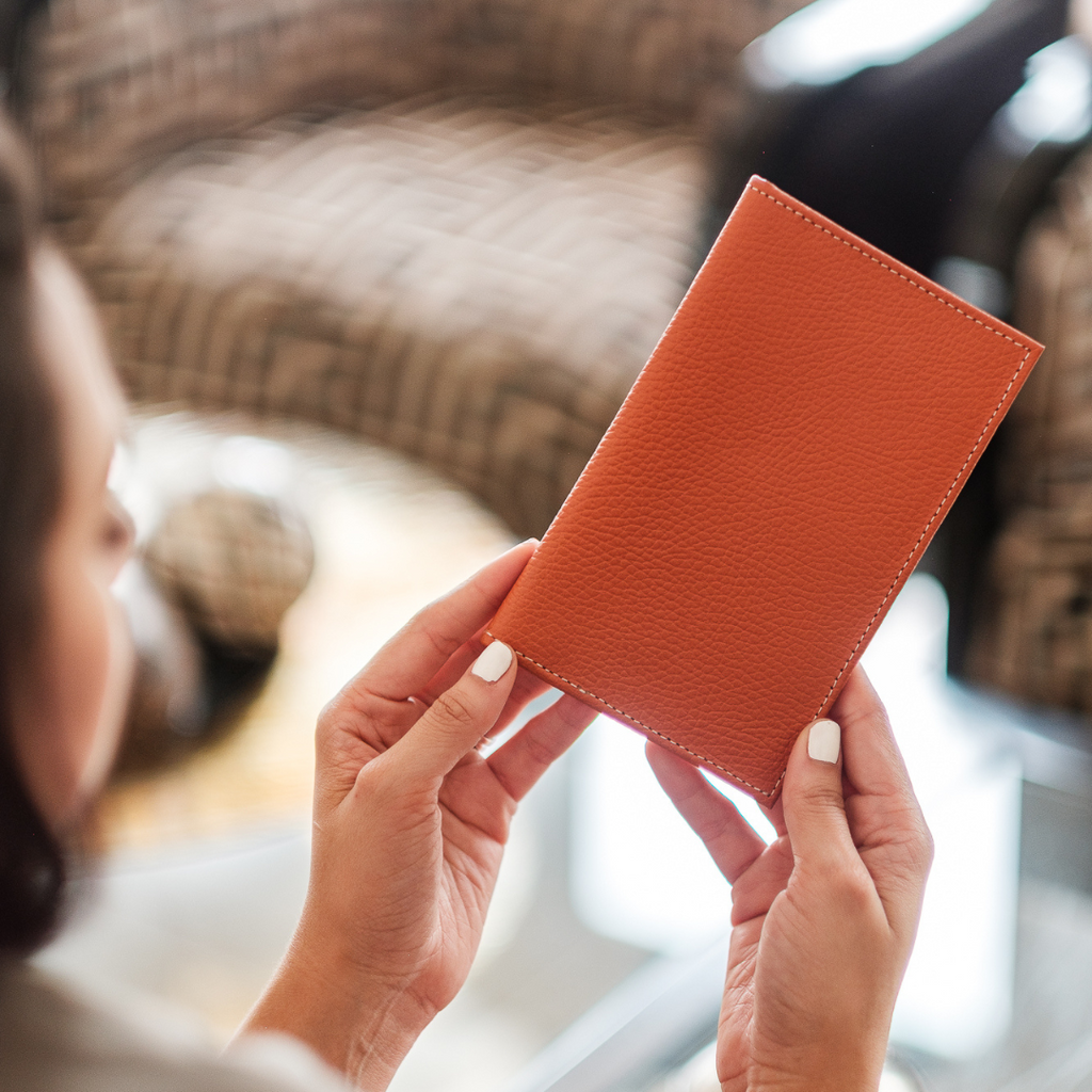 Pasaportera Clásico Cuero