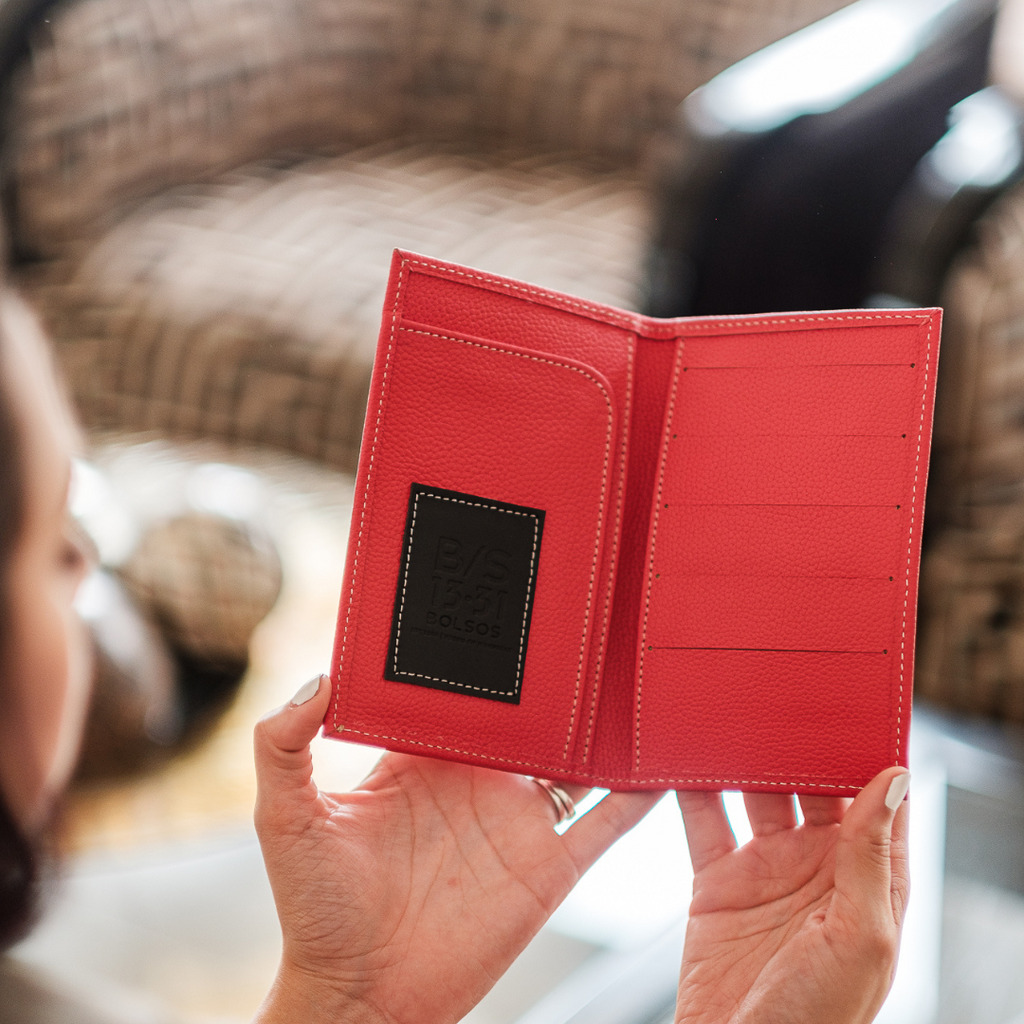 Pasaportera Clásico Cuero