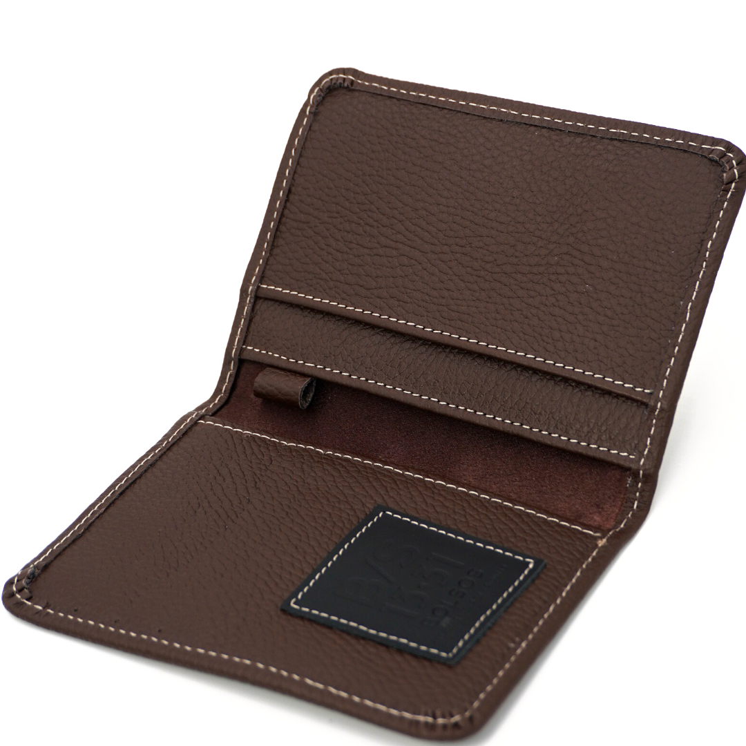 Pasaportera Midi Clásico Cuero