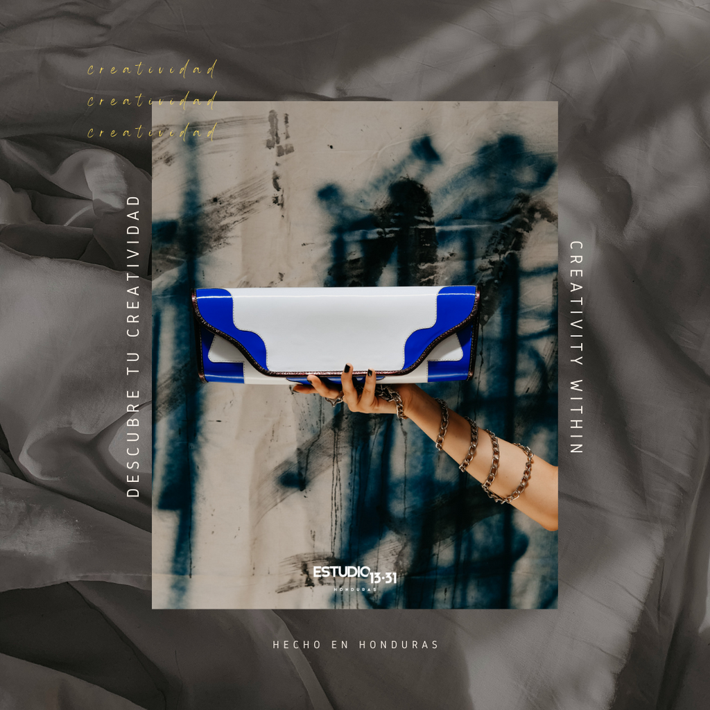 Clutch Baguette Charol Eco, Colección B/S Fragmenta