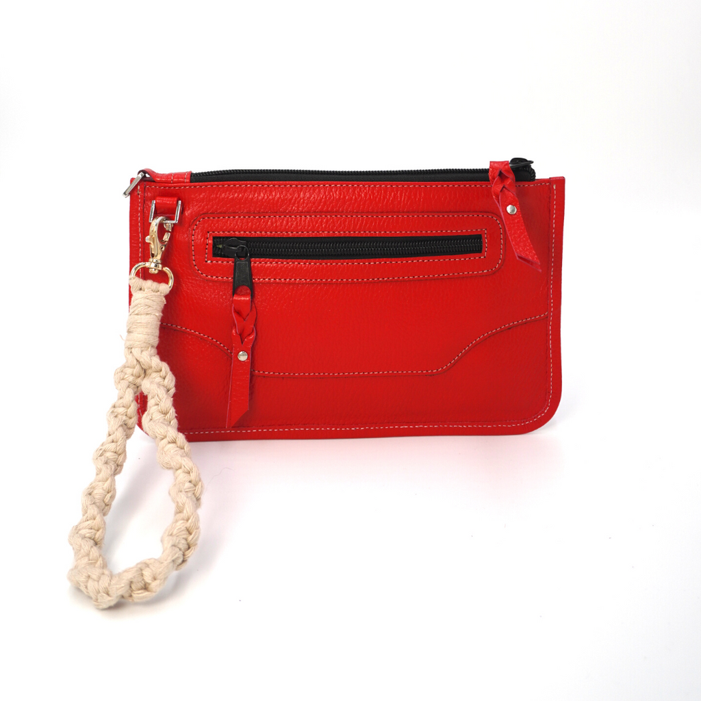 Clutch Flat Cuero Clásico  X  Alma al Desnudo