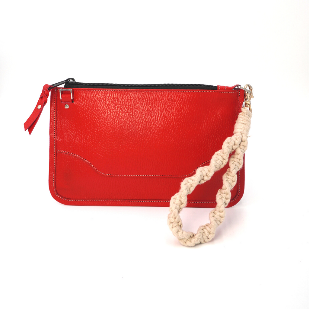 Clutch Flat Cuero Clásico  X  Alma al Desnudo