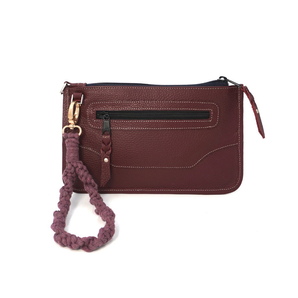 Clutch Flat Cuero Clásico  X  Alma al Desnudo