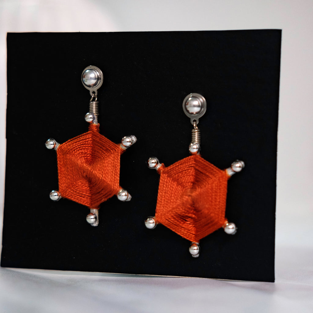 Aretes Joyería Experimental de la Colección ojo de Dios por ANA LOW