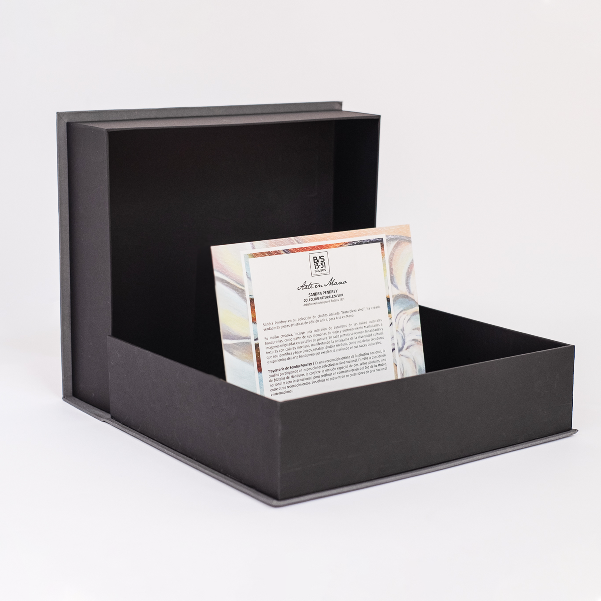 Clutch con Arte Tropical 2, Artista Sandra Pendrey