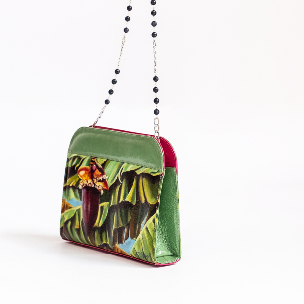 Clutch con Arte Tropical, Artista Sandra Pendrey