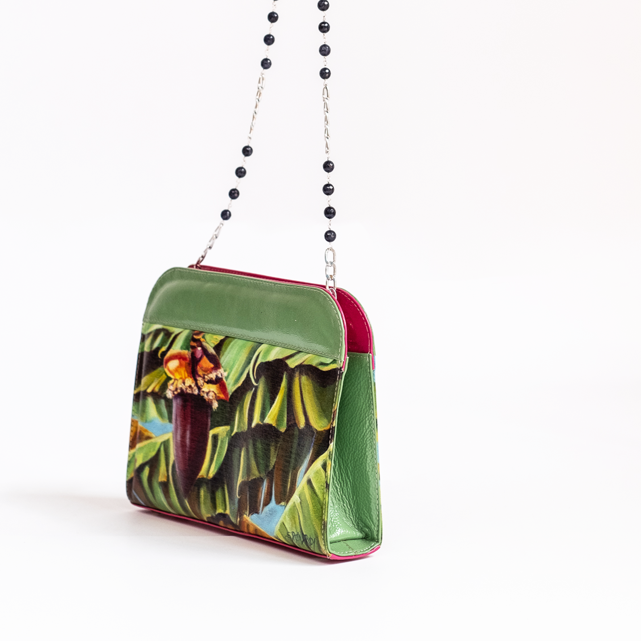 Clutch con Arte Tropical, Artista Sandra Pendrey