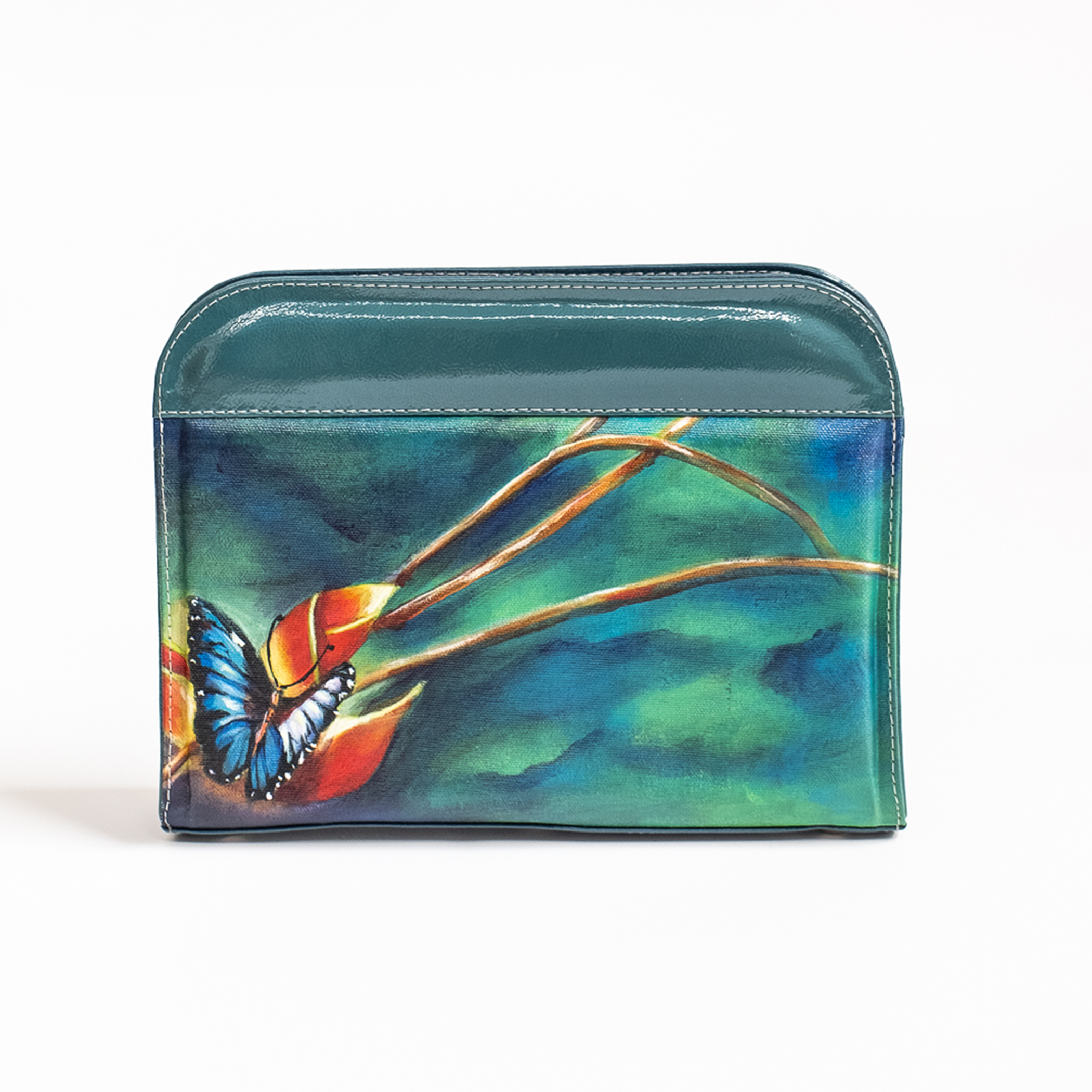Clutch con Arte Tropical 2, Artista Sandra Pendrey
