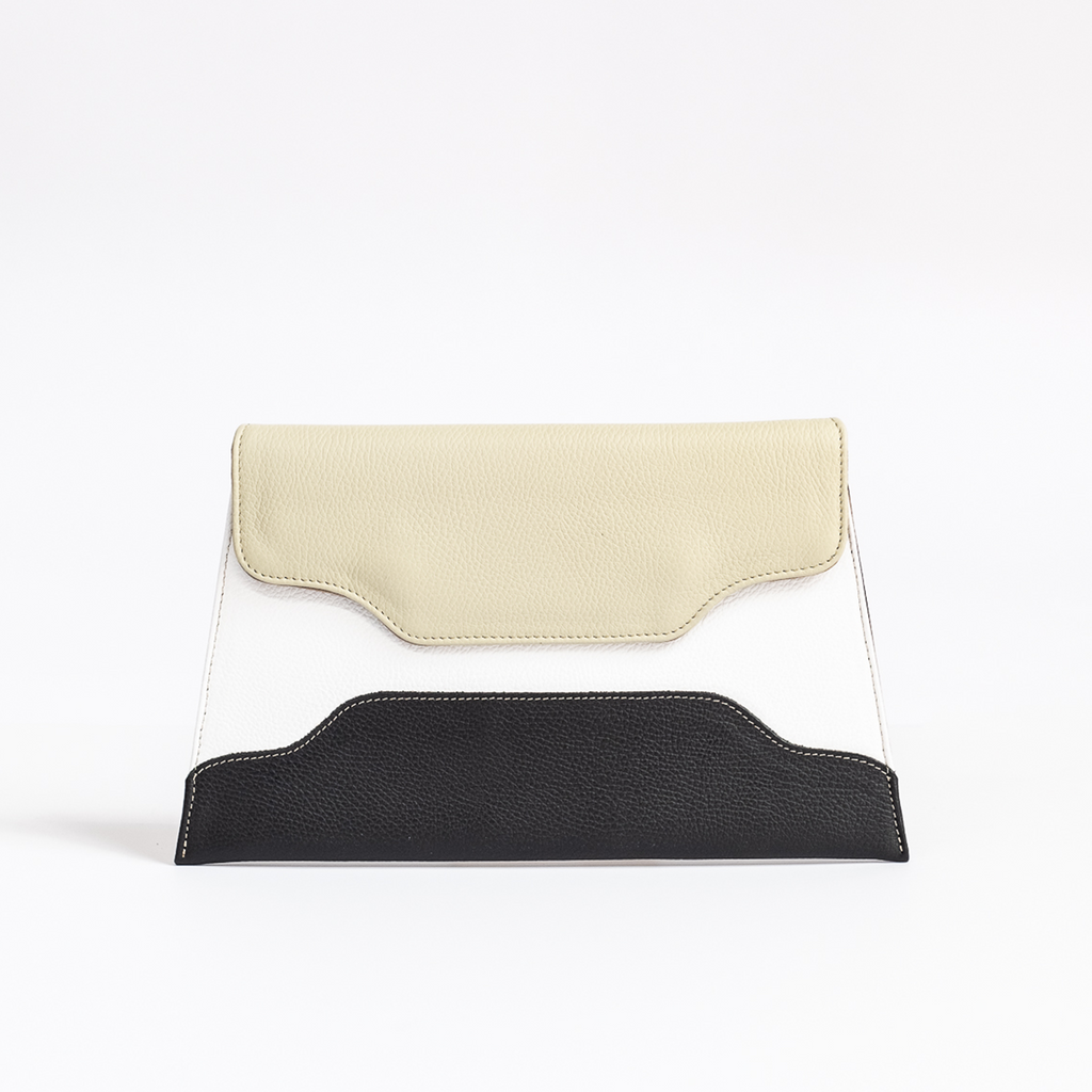Clutch Trapecio Bi-color Capicua