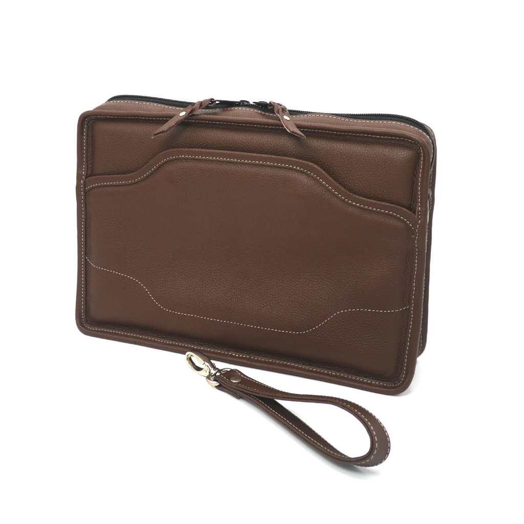 Porta Tablet clásico de cuero