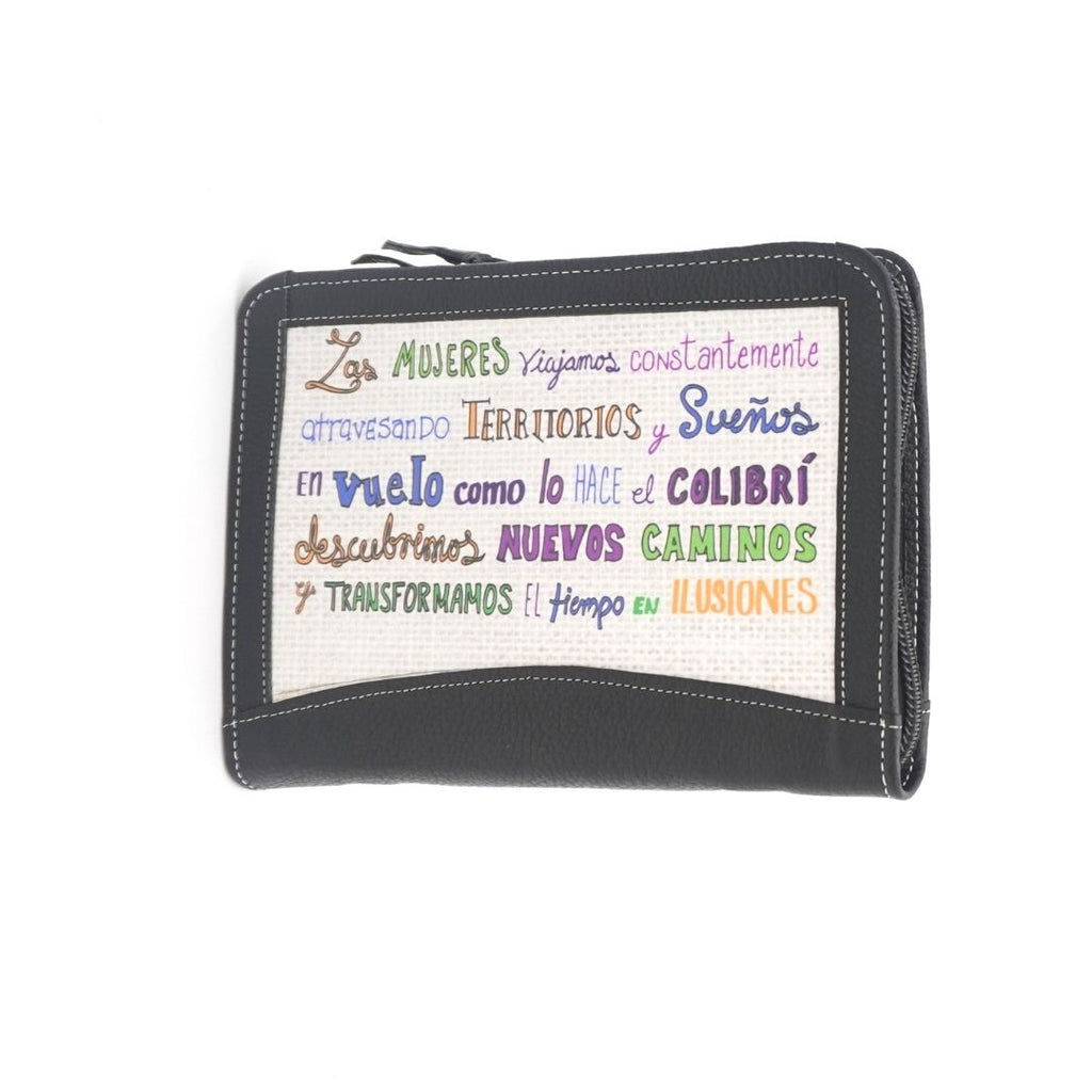 Porta agenda / libreta Vuelo de Colibri